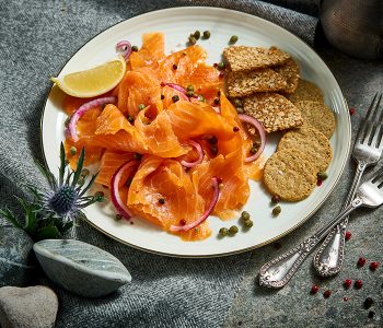 Smoked salmon photoshoot